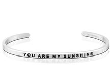 Load image into Gallery viewer, You Are My Sunshine Mantraband Cuff Bracelet