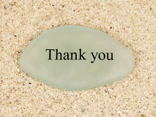 Thank You Sea Glass