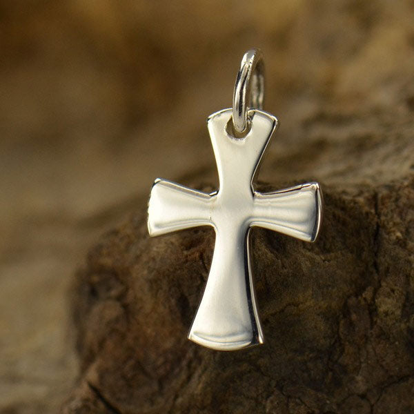 Sterling Silver Tiny Celtic Cross Charm