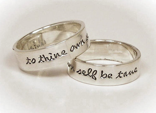 Sterling Silver To Thine Own Self Ring