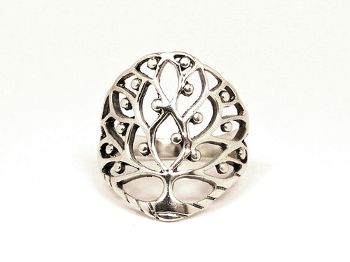 Sterling Silver Tree of Life Ring