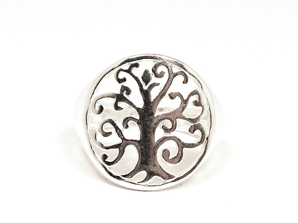 Sterling Silver Tree of Life Ring Style 2