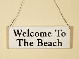 Welcome To The Beach Mini Hanging Sign