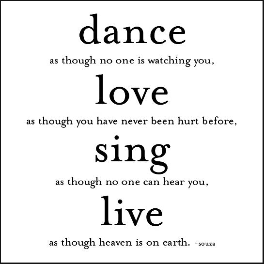 Dance As Though Quotable Card or Magnet