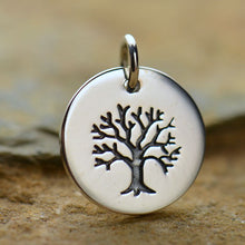 Load image into Gallery viewer, Sterling Silver Tree of Life Disk Charm