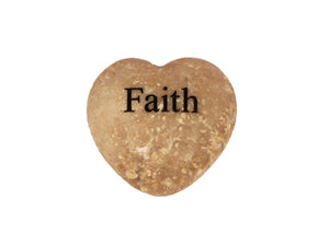Faith Small Engraved Heart