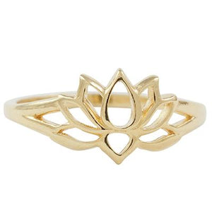 Gold Vermeil Lotus Ring