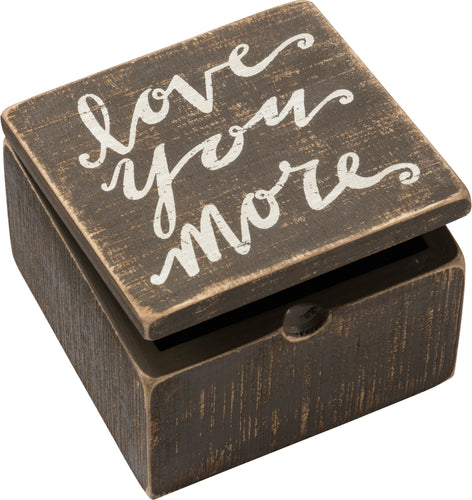 Love You More Keepsake Box
